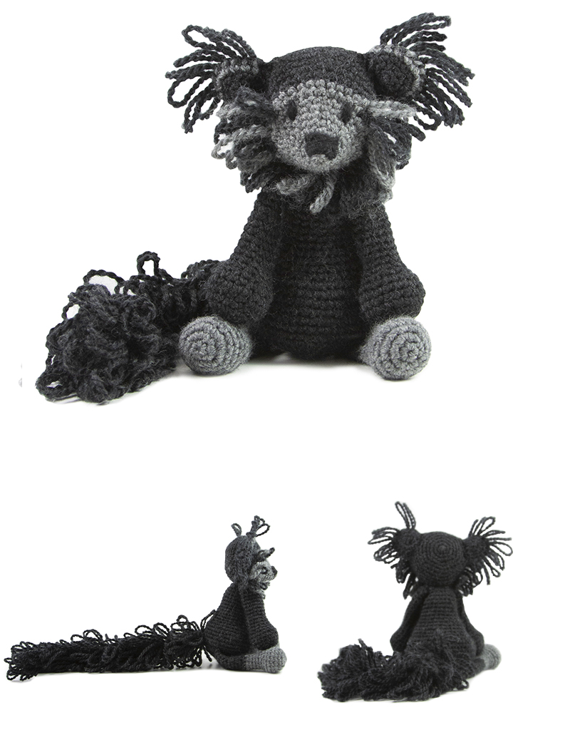 toft ed's animal kieran the binturong amigurumi crochet